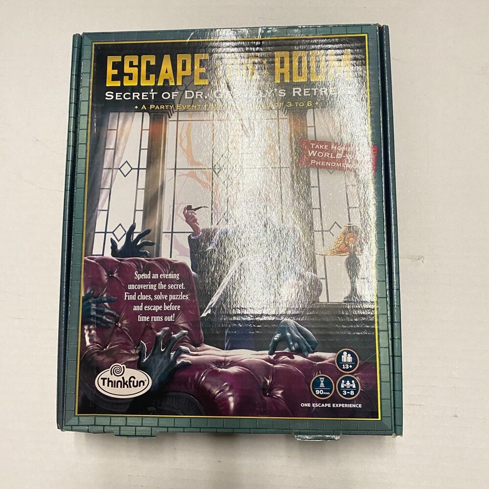 New ThinkFun Escape the Room Secret of Dr. Gravely's Retreat - An Escape Room